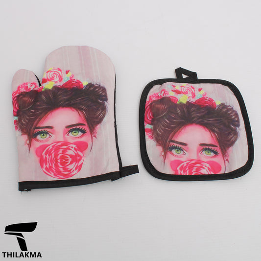 Printed Glove & Pot Holder