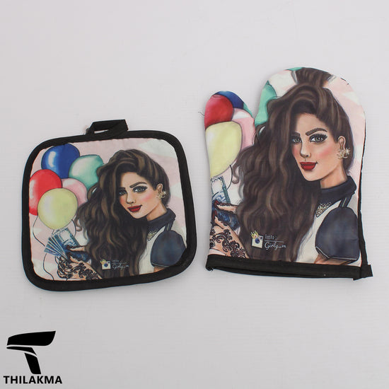 Printed Glove & Pot Holder