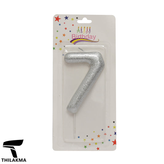 Shiny Number Candle - 7