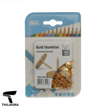 Gold Thumbtack - 10*9MM/100Pcs