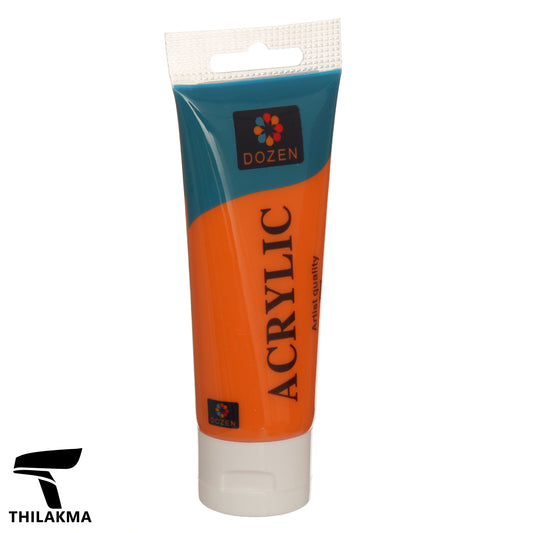 Acrylic Colour Paint Tube 75ml - Orange