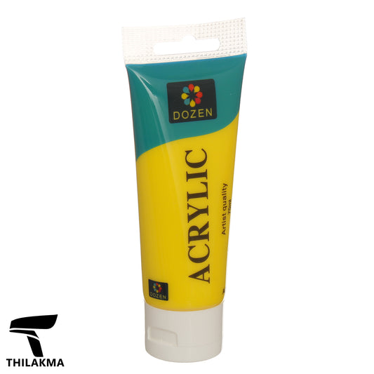 Acrylic Colour Paint Tube 75ml - Yellow