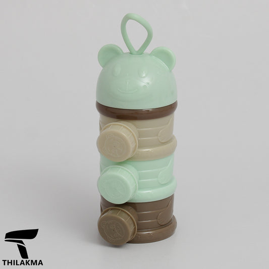 Portable Baby Milk Powder Storage Container - 3 Layers