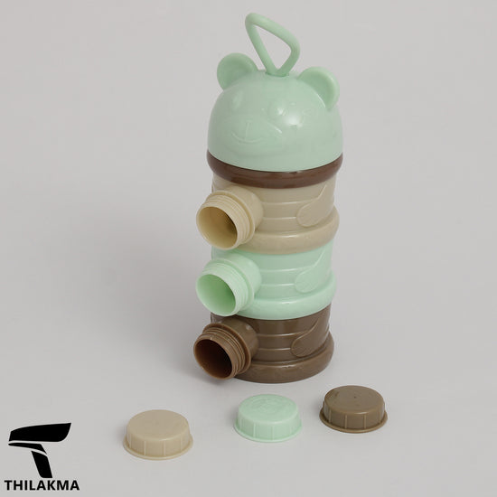 Portable Baby Milk Powder Storage Container - 3 Layers