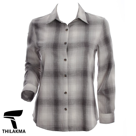 Ladies Check Shirt / Button Up Formal Top