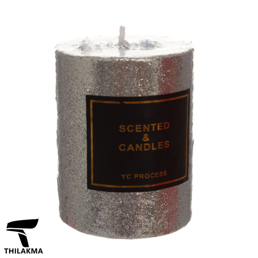 Pillar Candle - Silver