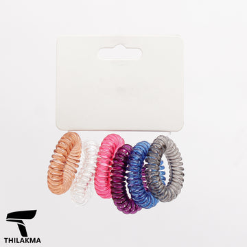 Coiled Hair Ties 6 pcs