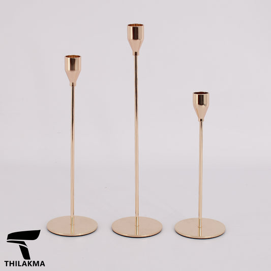 3pcs Metal Candle Holder Set
