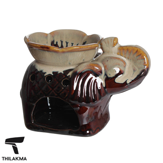 Resin Elephant Ceramic Oil Burner