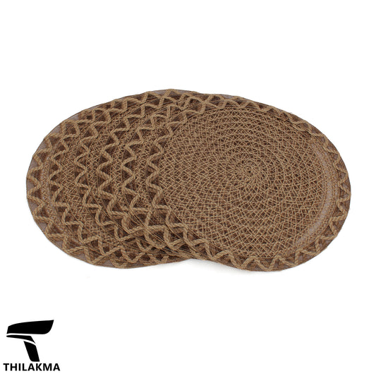 6pcs Round Table Mat Set