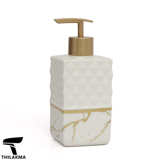 Square Shape Textured Soap Dispenser - 400ML