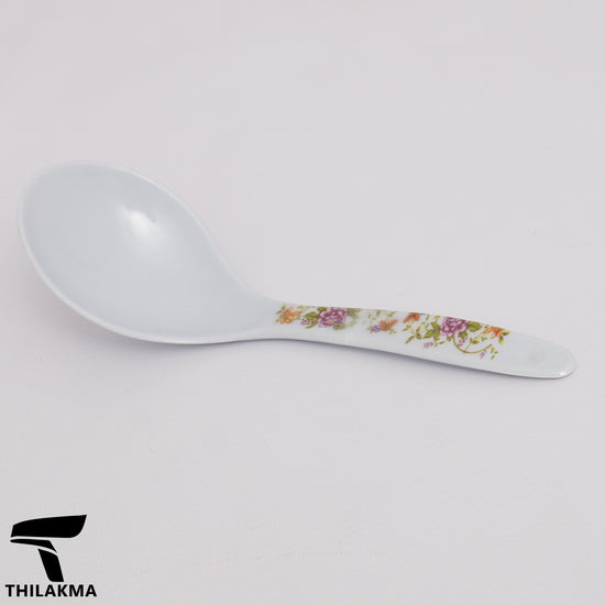 Melamine Rice Spoon with Floral Print Handle