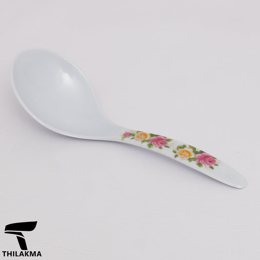 Melamine Rice Spoon with Floral Print Handle