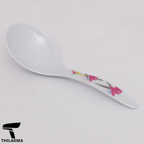 Melamine Rice Spoon with Floral Print Handle