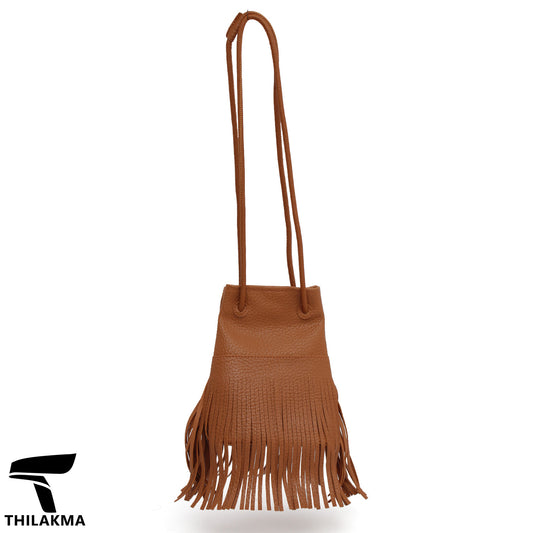Stylish Fringe Bucket Bag