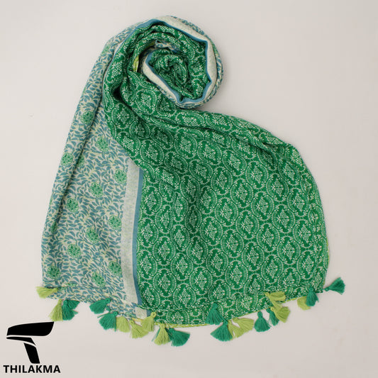 Ladies Printed Shawl with Tassels