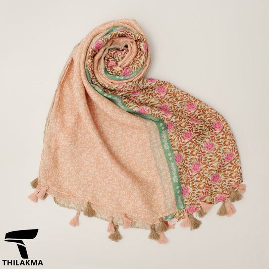 Ladies Printed Shawl with Tassels