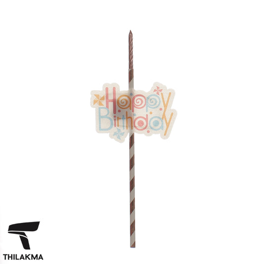 Light Up Birthday Cake Candle  & Topper