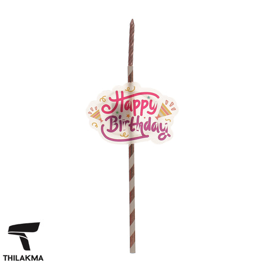 Light Up Birthday Cake Candle & Topper