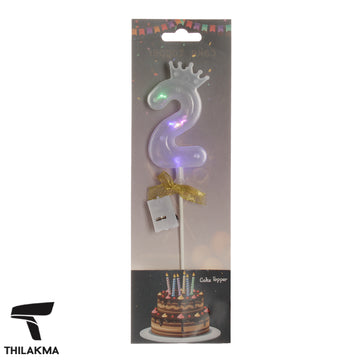 Light Up Number Cake Topper