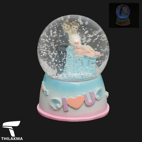 Snowflake Light Up Couple Ornament