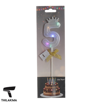 Light Up Number Cake Topper