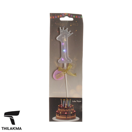 Light Up Number Cake Topper