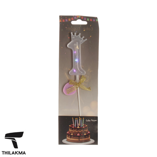 Light Up Number Cake Topper