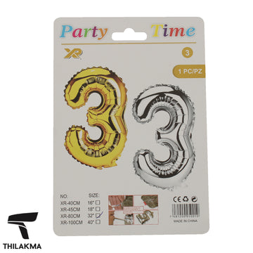 Foil Number Balloon 3 - 32"