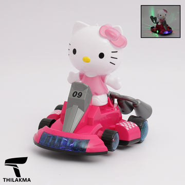 Light Up Hello Kitty Kart Car