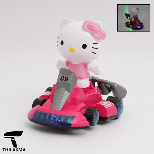 Light Up Hello Kitty Kart Car