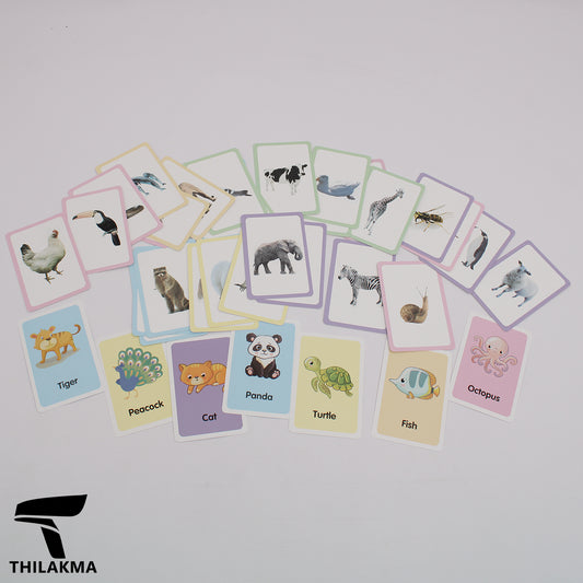 Animal Flash Cards Set - 36 pcs