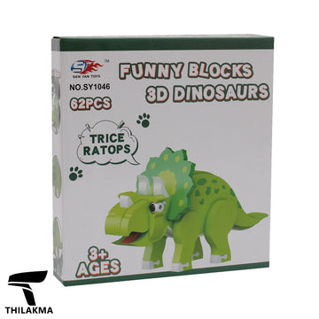 3D Block Eva Assembled Toy - Dino