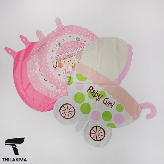 Baby Girl Foil Balloon Set
