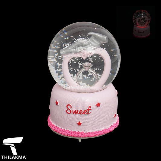 Snow Globe Light Up Music Ornament