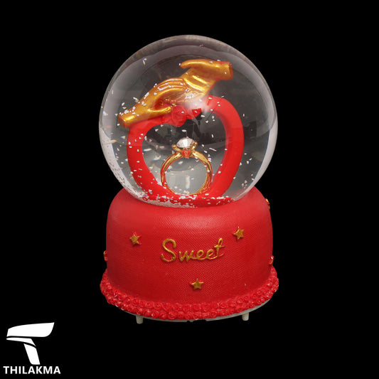 Snow Globe Light Up Music Ornament