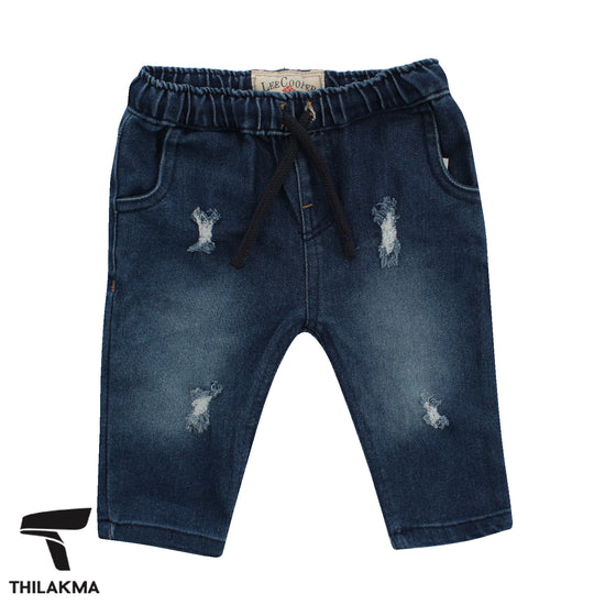 Girls Ripped Denim Pant / Kids Denim Trouser