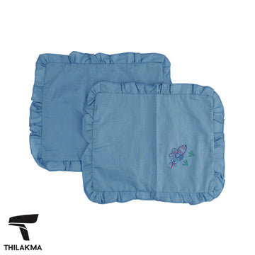 Embroidered Pillow Case - 2Pcs