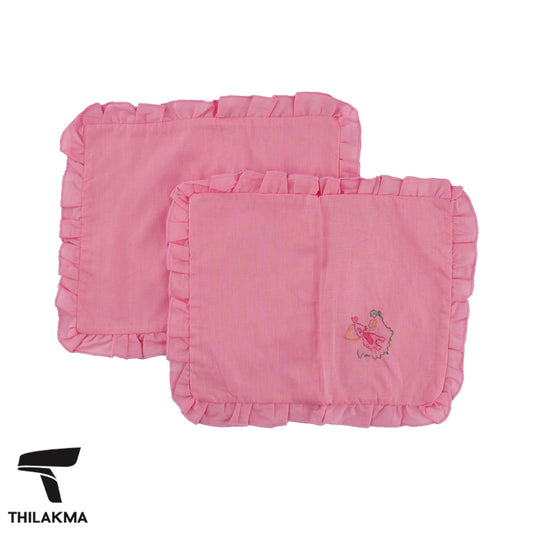 Embroidered Pillow Case - 2Pcs