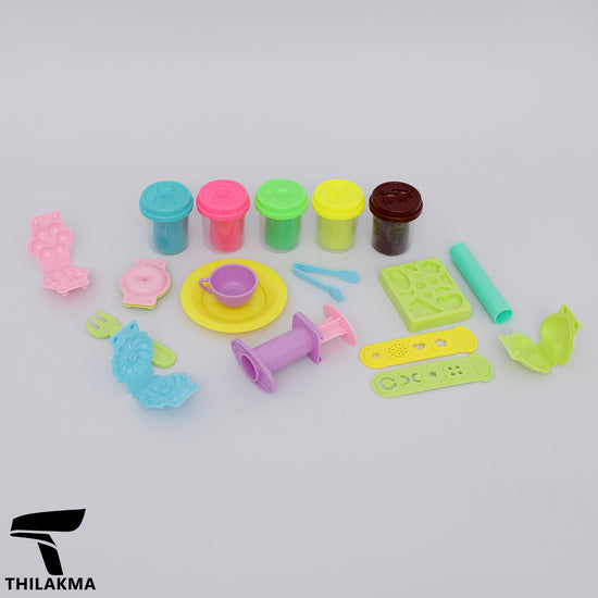 Toy Color Dough Doughnut Play Set