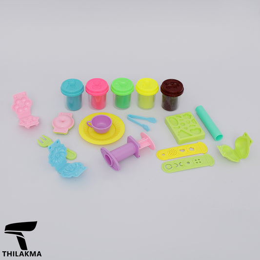 Toy Color Dough Doughnut Play Set